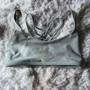 Lululemon Free To Be Wild Bra- light blue size 8